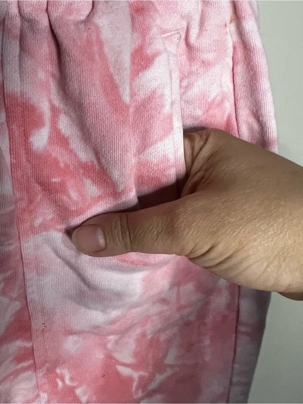 Sprayground Pink Tie Dye Limited Edition Terry Raw Hem Step Hem Mens Shorts
